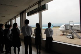 航空ビジネス科　小松空港見学